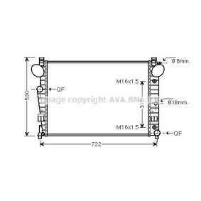 Achetez des Radiateur du moteur PRASCO VW2207 à prix pour 124,53 €