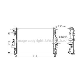 Achetez des Radiateur du moteur PRASCO VW2272 à prix pour 122,61 €