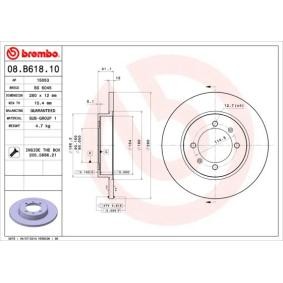 Comprar Disco de freno de BREMBO 08.B618.10 a bajo precio de 28,55 €