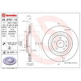 Comprar Disco de freno de BREMBO 09.9767.11 a bajo precio de 68,55 €