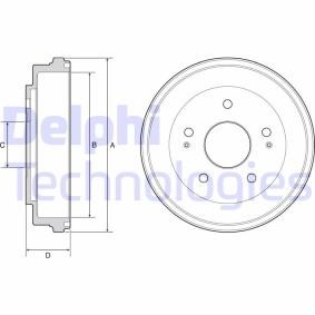 Bremstrommel von DELPHI BF504