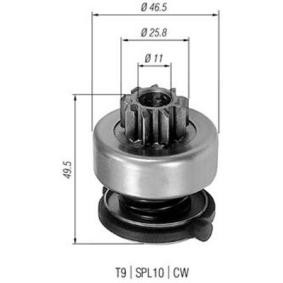 Ritzel, Starter 940113020301 VOLKSWAGEN von MAGNETI MARELLI