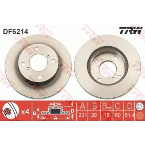 Köp Bromsskiva av TRW DF6214 till det låga priset 417,43 kr