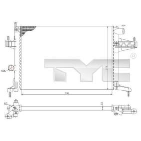Achetez des Radiateur du moteur TYC 725-0033 à prix pour 86,56 €