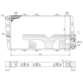Achetez des Radiateur du moteur TYC 732-0001 à prix pour 43,54 €