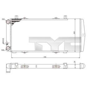Achetez des Radiateur du moteur TYC 732-0002 à prix pour 63,81 €
