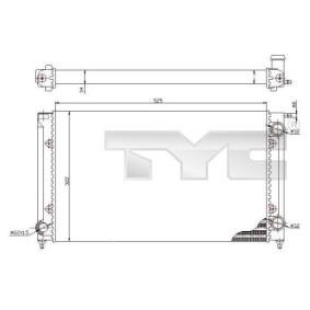 Achetez des Radiateur du moteur TYC 737-0058 à prix pour 67,15 €