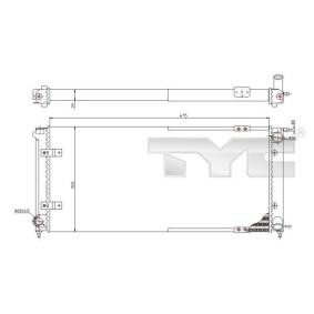Achetez des Radiateur du moteur TYC 737-0059 à prix pour 40,64 €