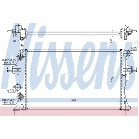 Acquista Radiatore motore da NISSENS 63246A a buon mercato per soli 52,21 €