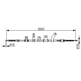 Köp Handbromsvajer av BOSCH 1 987 482 515 till det låga priset 360,79 kr