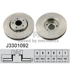 Comprar Disco de freno de NIPPARTS J3301092 a bajo precio de 115,63 €