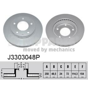 Bremsscheibe J3303048P von NIPPARTS günstig für 45,23 € online kaufen