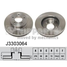 Bremsscheibe von NIPPARTS J3303064