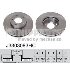 Bremsscheibe J3303083HC von NIPPARTS günstig für 80,31 € online kaufen