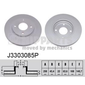 Comprar Disco de freno de NIPPARTS J3303085P a bajo precio de 45,26 €