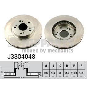 Comprar Disco de freno de NIPPARTS J3304048 a bajo precio de 60,88 €