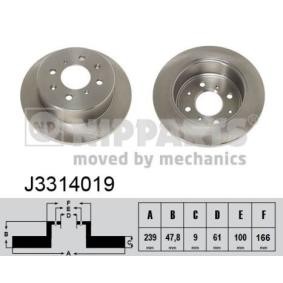 Comprar Disco de freno de NIPPARTS J3314019 a bajo precio de 37,31 €