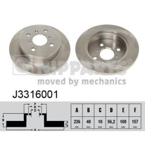 Comprar Disco de freno de NIPPARTS J3316001 a bajo precio de 34,88 €