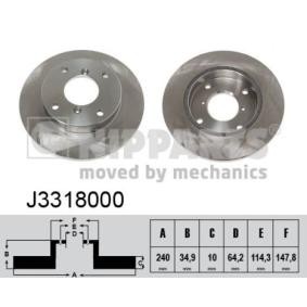 Comprar Disco de freno de NIPPARTS J3318000 a bajo precio de 29,14 €