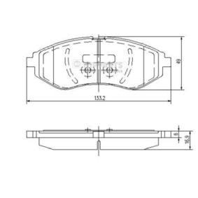 Acquista Kit pastiglie freni da NIPPARTS J3600911 a buon mercato per soli 37,37 €