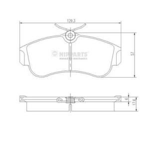 Compre Pastilhas de travão da NIPPARTS J3601051 a um preço baixo por 29,61 €