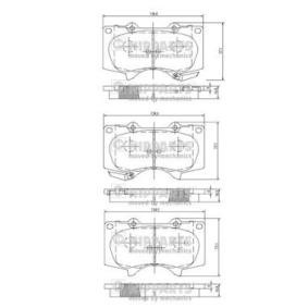 Compre Pastilhas de travão da NIPPARTS J3602109 a um preço baixo por 45,89 €