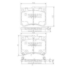 Acquista Kit pastiglie freni da NIPPARTS J3603035 a buon mercato per soli 28,01 €