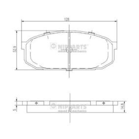 Acquista Kit pastiglie freni da NIPPARTS J3603039 a buon mercato per soli 35,06 €