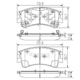 Bremsbeläge J3603056 von NIPPARTS günstig für 43,71 € online kaufen