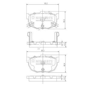 Compre Pastilhas de travão da NIPPARTS J3610505 a um preço baixo por 29,34 €