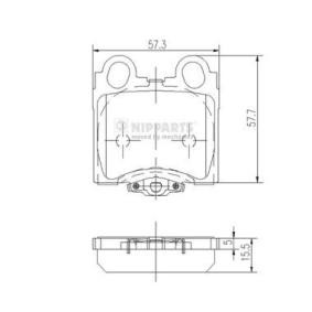 Compre Pastilhas de travão da NIPPARTS J3612017 a um preço baixo por 23,56 €