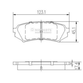Compre Pastilhas de travão da NIPPARTS J3612022 a um preço baixo por 35,38 €