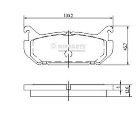 Bremsbeläge J3613007 von NIPPARTS günstig für 21,10 € online kaufen