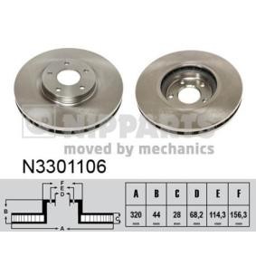 Comprar Disco de freno de NIPPARTS N3301106 a bajo precio de 89,68 €