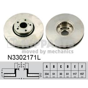 Comprar Disco de freno de NIPPARTS N3302171L a bajo precio de 101,06 €