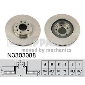 Bremsscheibe für MAZDA von NIPPARTS
