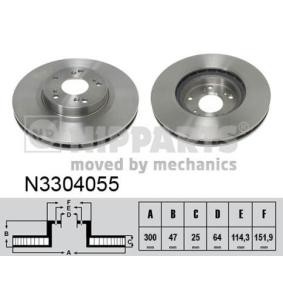 Comprar Disco de freno de NIPPARTS N3304055 a bajo precio de 44,67 €