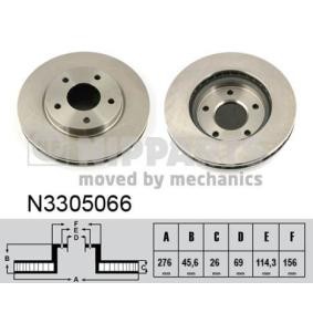 Comprar Disco de freno de NIPPARTS N3305066 a bajo precio de 70,14 €