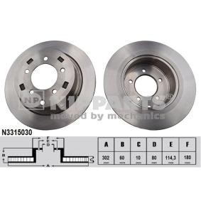 Comprar Disco de freno de NIPPARTS N3315030 a bajo precio de 64,45 €