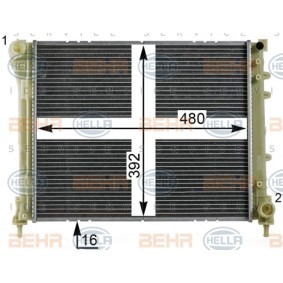 Achetez des Radiateur du moteur HELLA 8MK 376 900-211 à prix pour 189,11 €
