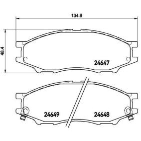 Köp Bromsbelägg av BREMBO P 56 083 till det låga priset 416,90 kr