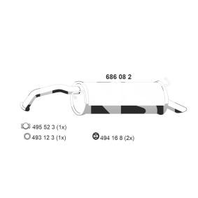 Endschalldämpfer 686082 von ERNST günstig für 124,06 € online kaufen