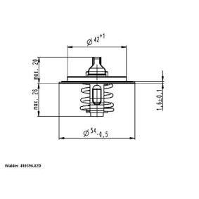 Achetez des Thermostat d'eau WAHLER 410396.82D à prix pour 22,70 €