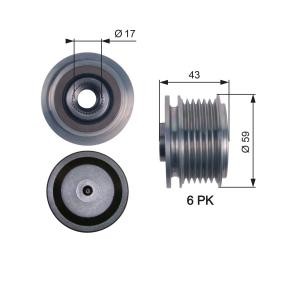 Achetez des Poulie roue libre, alternateur GATES OAP7112 à prix pour 49,75 €