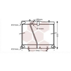 Kühler, Motorkühlung von VAN WEZEL günstig für 278,38 €
