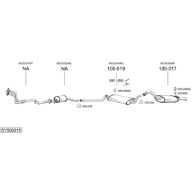 Kjøp Fremre eksospotte av BOSAL 283-669 til den lave prisen 855,40 NOK