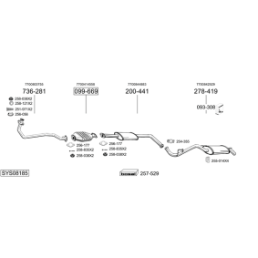 Abgasrohr 733-203
