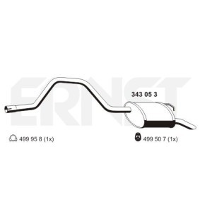 Endschalldämpfer 343053 von ERNST günstig für 82,97 € online kaufen