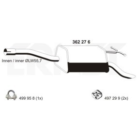 Endschalldämpfer 362276 von ERNST günstig für 213,49 € online kaufen