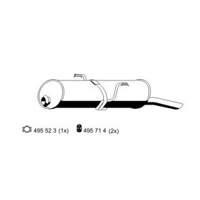 Endschalldämpfer 500227 von ERNST günstig für 99,56 € online kaufen